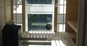 Sauna im japanischen Stil