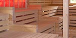 Sauna mit Kelo-Verschalung